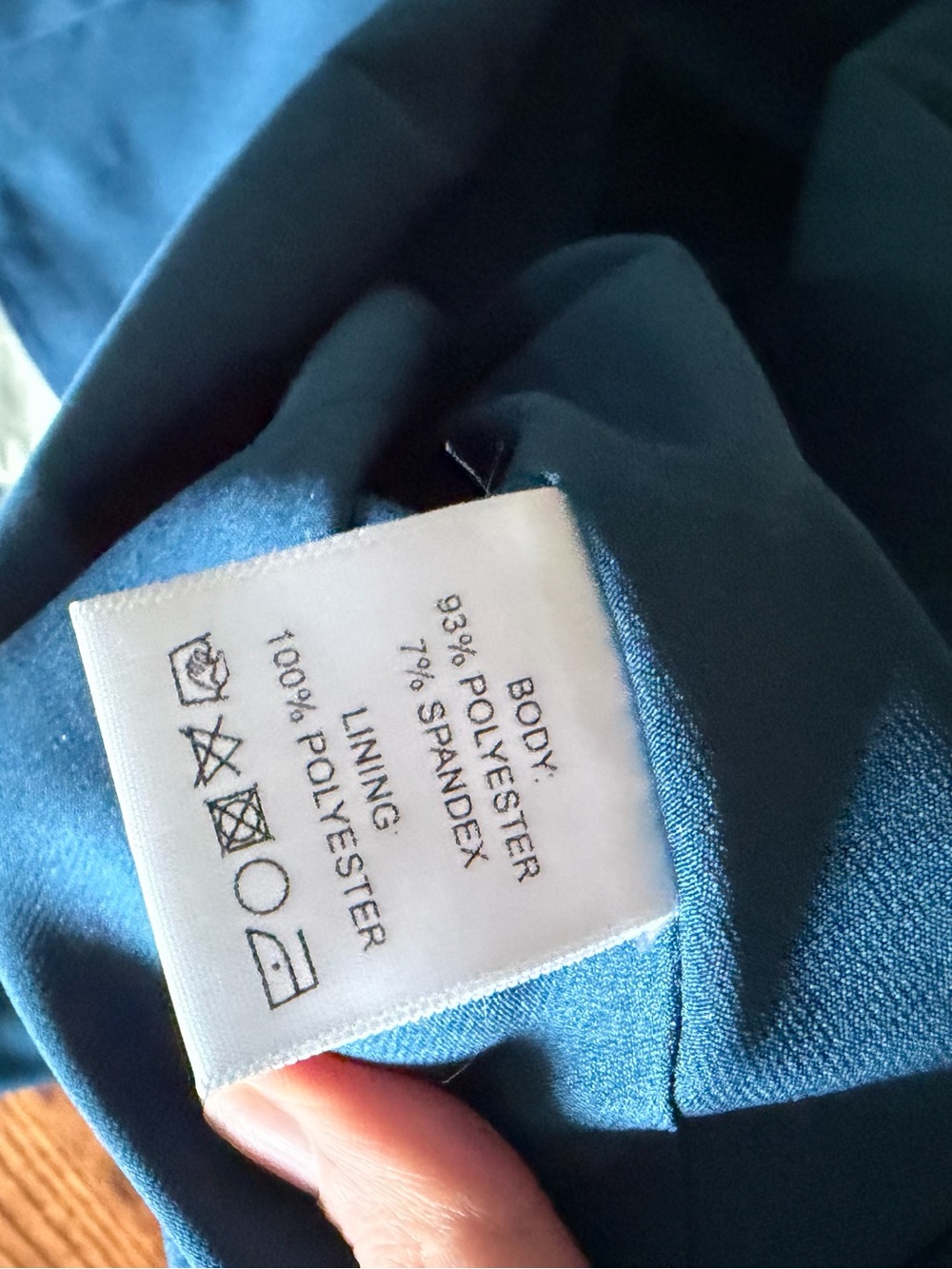 Mestiza Nolita Wrap Midi Dress Midnight Chantilly Blue Ivory Size S - Picture 5 of 6
